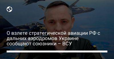 Юрий Игнат - О взлете стратегической авиации РФ с дальних аэродромов Украине сообщают союзники – ВСУ - liga.net - Россия - Украина