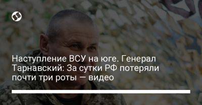Александр Тарнавский - Наступление ВСУ на юге. Генерал Тарнавский: За сутки РФ потеряли почти три роты — видео - liga.net - Россия - Украина - Мелитополь - Бердянск