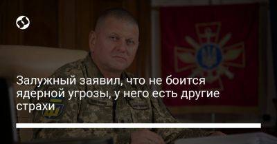 Валерий Залужный - Залужный заявил, что не боится ядерной угрозы, у него есть другие страхи - liga.net - Россия - Украина - Washington