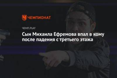 Михаил Ефремов - Сын Михаила Ефремова впал в кому после падения с третьего этажа - championat.com