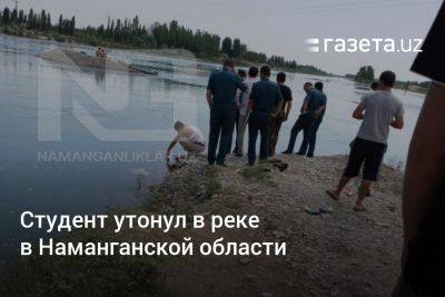 Студент утонул в реке Нарын в Наманганской области - gazeta.uz - Узбекистан