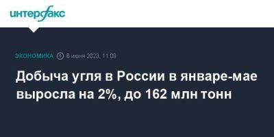 Николай Шульгинов - Добыча угля в России в январе-мае выросла на 2%, до 162 млн тонн - smartmoney.one - Москва - Россия - Англия