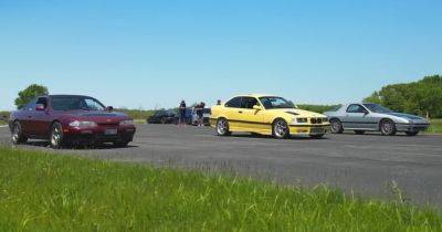 Ford Mustang - Старые спорткары BMW, Mazda и Nissan сравнили в заезде по прямой (видео) - focus.ua - Украина