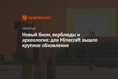 Новый биом, верблюды и археология: для Minecraft обновление 1.20 - championat.com