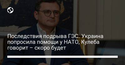Дмитрий Кулеба - Последствия подрыва ГЭС. Украина попросила помощи у НАТО, Кулеба говорит – скоро будет - liga.net - Россия - Украина - Киев - Вильнюс