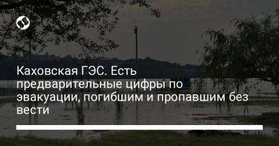 Игорь Клименко - Каховская ГЭС. Есть предварительные цифры по эвакуации, погибшим и пропавшим без вести - liga.net - Украина - Николаевская обл. - Херсон - Херсонская обл.