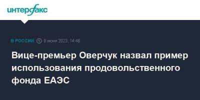 Михаил Мишустин - Алексей Оверчук - Вице-премьер Оверчук назвал пример использования продовольственного фонда ЕАЭС - smartmoney.one - Москва