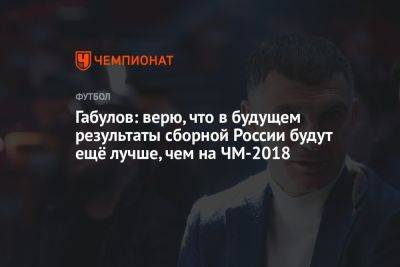 Владимир Габулов - Егор Кабак - Габулов: верю, что в будущем результаты сборной России будут ещё лучше, чем на ЧМ-2018 - championat.com - Россия - Испания