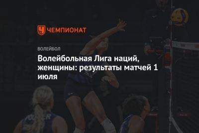 Волейбольная Лига наций, женщины: результаты матчей 1 июля - championat.com - Китай - Южная Корея - США - Италия - Турция - Германия - Япония - Канада - Хорватия - Сербия - Голландия - Таиланд - Доминиканская Республика