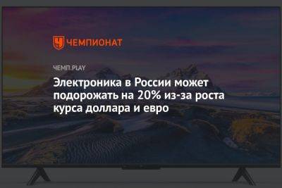 Эльдар Муртазин - Электроника в России может подорожать на 20% из-за роста курса доллара и евро - championat.com - Россия