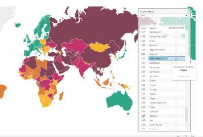 Узбекистан - Узбекистан занял 133 место в рейтинге свободы слова - podrobno.uz - Норвегия - Сирия - Англия - Швейцария - Казахстан - Узбекистан - Швеция - Киргизия - Таджикистан - Дания - Туркмения - Ташкент