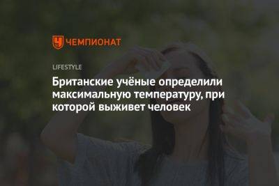 Британские учёные определили максимальную температуру, при которой выживет человек - championat.com