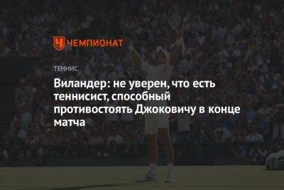 Джокович Новак - Матс Виландер - Янник Синнер - Виландер: не уверен, что есть теннисист, способный противостоять Джоковичу в конце матча - championat.com - Швеция