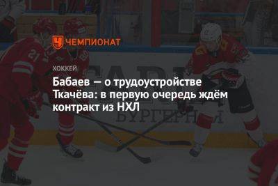 Владимир Ткачев - Бабаев — о трудоустройстве Ткачёва: в первую очередь ждём контракт из НХЛ - championat.com - Россия - Лос-Анджелес - Омск