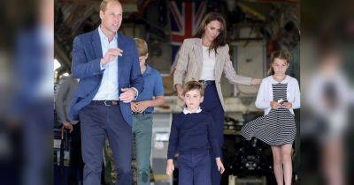 принц Уильям - принц Джордж - Кейт - принц Луи - принцесса Шарлотта - покойная королева Елизавета II (Ii) - Вспомнили Елизавету II: принц Уильям с семьей осмотрели последний самолет королевы - fakty.ua - Украина - Лондон