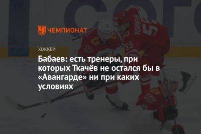 Владимир Ткачев - Бабаев: есть тренеры, при которых Ткачёв не остался бы в «Авангарде» ни при каких условиях - championat.com - Лос-Анджелес