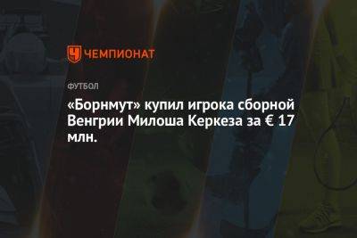 Николо Скир - «Борнмут» купил игрока сборной Венгрии Милоша Керкеза за € 17 млн. - championat.com - Венгрия - Голландия