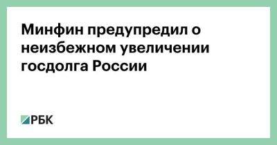 Владимир Путин - Ирина Окладникова - Минфин предупредил о неизбежном увеличении госдолга России - smartmoney.one - Россия - США - Германия - Франция