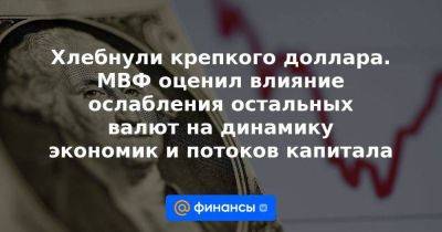 Хлебнули крепкого доллара. МВФ оценил влияние ослабления остальных валют на динамику экономик и потоков капитала - smartmoney.one - Россия - Китай - Южная Корея - США - Италия - Германия - Франция - Япония - Саудовская Аравия - Голландия