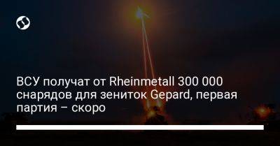 ВСУ получат от Rheinmetall 300 000 снарядов для зениток Gepard, первая партия – скоро - liga.net - Украина - Германия