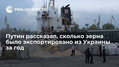 Владимир Путин - Путин: с Украины за год зерновой сделки было экспортировано 32,8 миллиона тонн грузов - smartmoney.one - Россия - Украина - Судан - Афганистан - Йемен - Эфиопия - Сомали