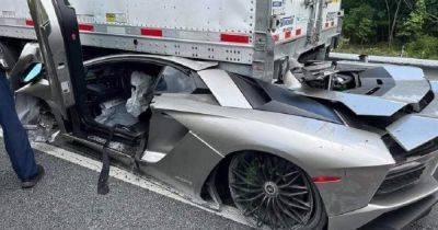 Страшное ДТП: грузовик раздавил суперкар Lamborghini за $350 000 (фото) - focus.ua - Украина - шт. Джорджия