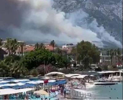Мехмет Нури - В Турции вспыхнули лесные пожары, огонь приблизился к курортам - obzor.lt - Турция - Греция