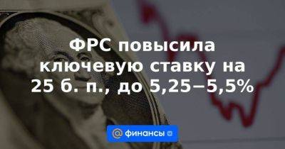 Джером Пауэлл - ФРС повысила ключевую ставку на 25 б. п., до 5,25−5,5% - smartmoney.one - Reuters