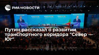 Владимир Путин - Путин: транспортный коридор "Север — Юг" поможет наладить поставки товаров в Африку - smartmoney.one - Россия - Санкт-Петербург