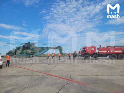 В рф вертолет-гигант снес осветительную мачту в аэропорту якутска - unn.com.ua - Россия - Украина - Киев