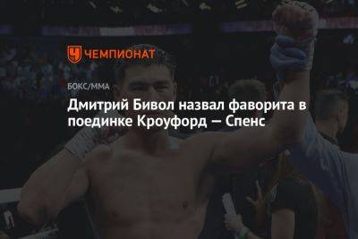Дмитрий Бивол - Дмитрий Бивол назвал фаворита в поединке Кроуфорд — Спенс - championat.com