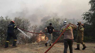 Лесные пожары в Греции: огонь достиг склада с боеприпасами - ru.euronews.com - Греция