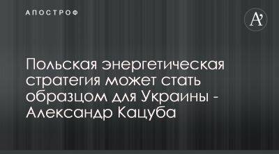 Александр Кацуба призвал развивать энергетику по примеру Польши - apostrophe.ua - Украина - Польша