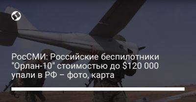 РосСМИ: Российские беспилотники "Орлан-10" стоимостью до $120 000 упали в РФ – фото, карта - liga.net - Россия - Украина - Воронежская обл.