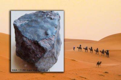 Летал по космосу 10 тысяч лет и вернулся: какие вопросы задал геологам метеорит-бумеранг из Сахары? - obzor.lt - Франция - Марокко