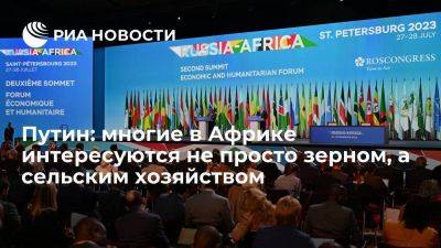 Владимир Путин - Путин: многие в Африке интересуются не просто российским зерном, а сельхозтехнологиями - smartmoney.one - Россия