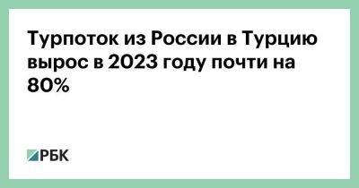 Турпоток из России в Турцию вырос в 2023 году почти на 80% - smartmoney.one - Россия - Англия - Турция - Германия - Стамбул