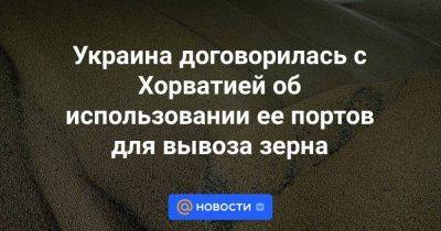 Владимир Зеленский - Владимир Путин - Реджеп Тайип Эрдоган - Украина договорилась с Хорватией об использовании ее портов для вывоза зерна - smartmoney.one - Россия - Украина - Киев - Турция - Хорватия