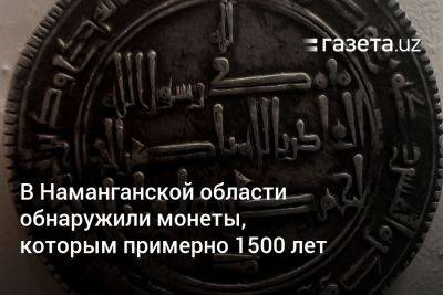 В Наманганской области обнаружили монеты, которым примерно 1500 лет - gazeta.uz - Узбекистан