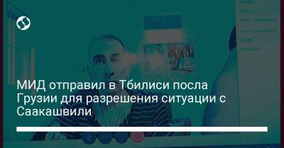 Михеила Саакашвили - МИД отправил в Тбилиси посла Грузии для разрешения ситуации с Саакашвили - liga.net - Украина - Грузия - Тбилиси