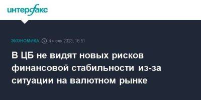 Ксения Юдаева - В ЦБ не видят новых рисков финансовой стабильности из-за ситуации на валютном рынке - smartmoney.one - Москва - Россия