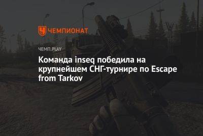 Команда inseq победила на крупнейшем СНГ-турнире по Escape from Tarkov - championat.com