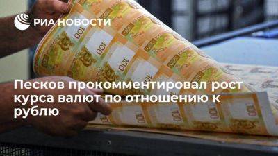 Дмитрий Песков - Песков: в колебаниях курса валют по отношению к рублю есть доля спекуляции - smartmoney.one - Россия