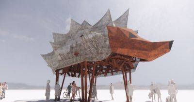 Наша боль и горе: Украина отправит на Burning Man скульптуру огромного ежа (фото) - focus.ua - Россия - США - Украина - Одесса - шт. Невада