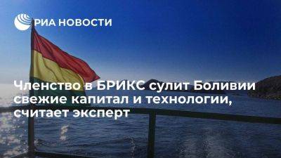 Дипломат Альварадо: вступление Боливии в БРИКС даст стране доступ к капиталу и технологиям - smartmoney.one - Россия - Китай - Боливия - Юар