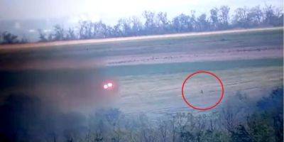 Оккупант пытался посоревноваться в скорости с украинской ракетой, но занял лишь второе место — видео - nv.ua - Россия - Украина