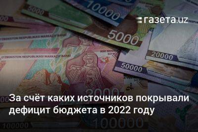 За счёт каких источников покрывали дефицит бюджета Узбекистана в 2022 году - gazeta.uz - Узбекистан