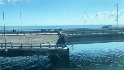 Василий Малюк - СNN опубликовал видео удара дронов по Крымскому мосту - svoboda.org - Россия - Украина - Киев