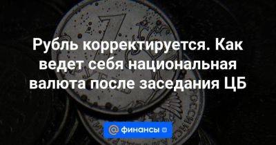 Софья Донец - Максим Орешкин - Рубль корректируется. Как ведет себя национальная валюта после заседания ЦБ - smartmoney.one - Россия