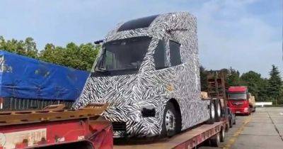 Безстыжий плагиат: в Китае заметили двойника грузовика Tesla Semi (видео) - focus.ua - Китай - Украина